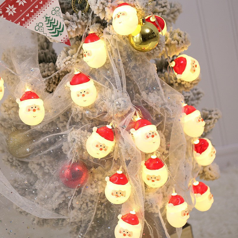 Christmas String Lights with LED Holiday Motif Shapes