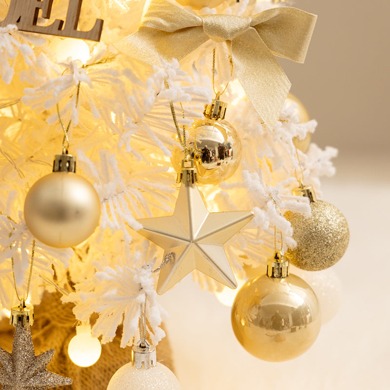 Mini Tabletop Artificial Christmas Tree with Ornaments, 50 cm
