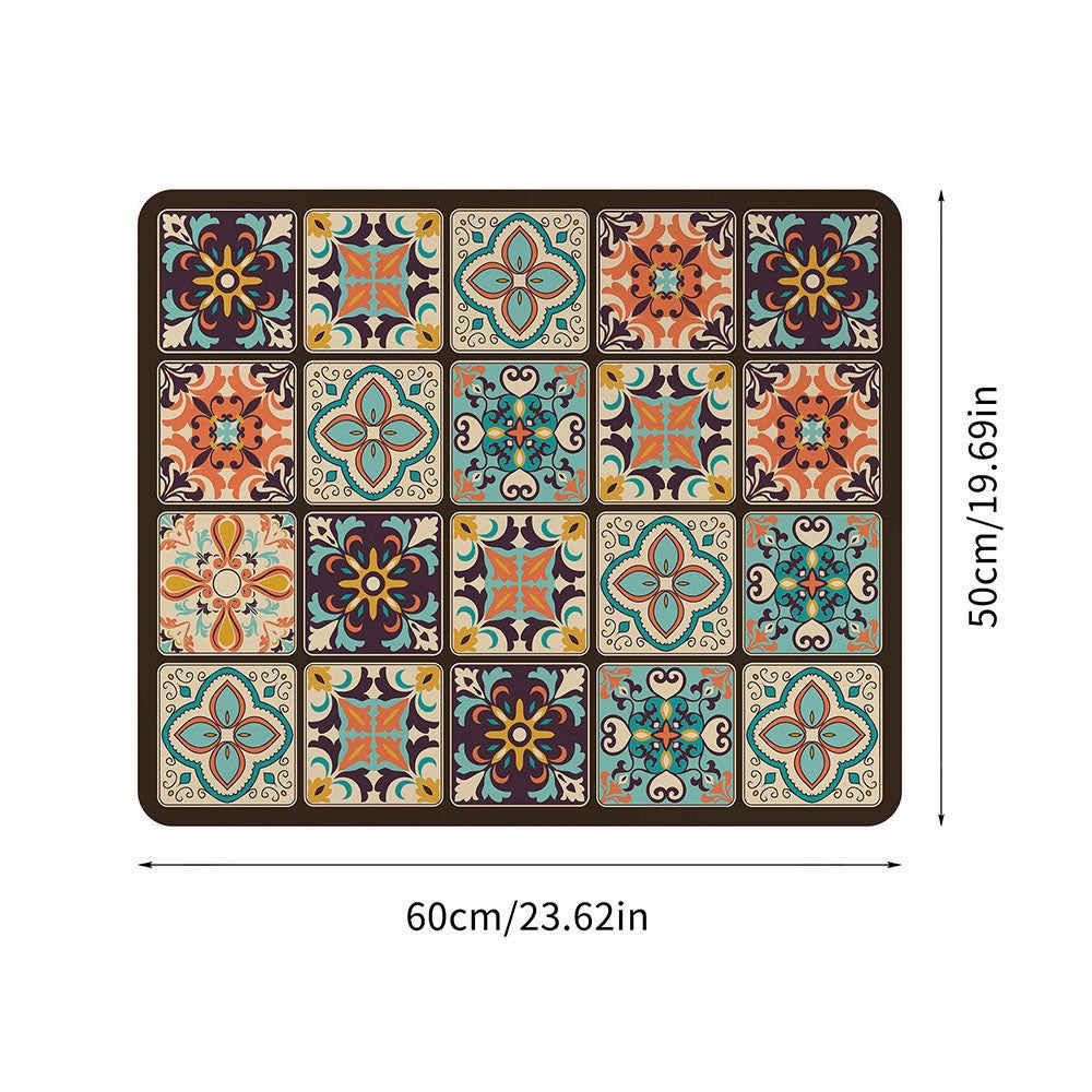 Appliance Top Mat with Mandala Design | Protective and Decorative | Fits Washing Machines and Flat-Top Appliances