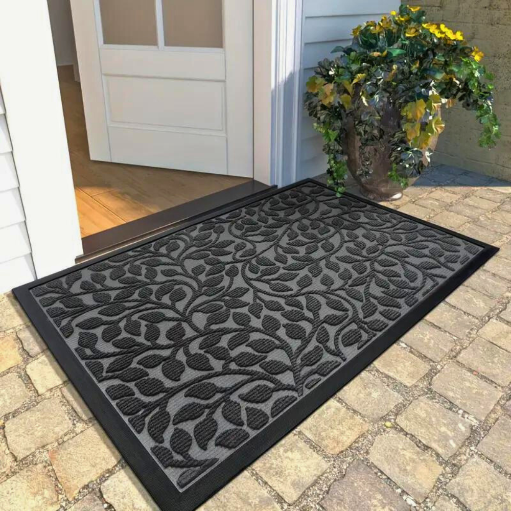 Olive Grove Door Mat with Printed Pattern | Defines Entryway Floor Space | Durable for Daily Use