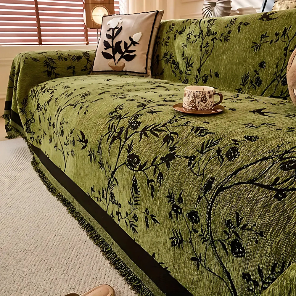 Chenille Sofa Cover Slipcover | Soft Textured Layer | Everyday Protection with a Cozy Feel