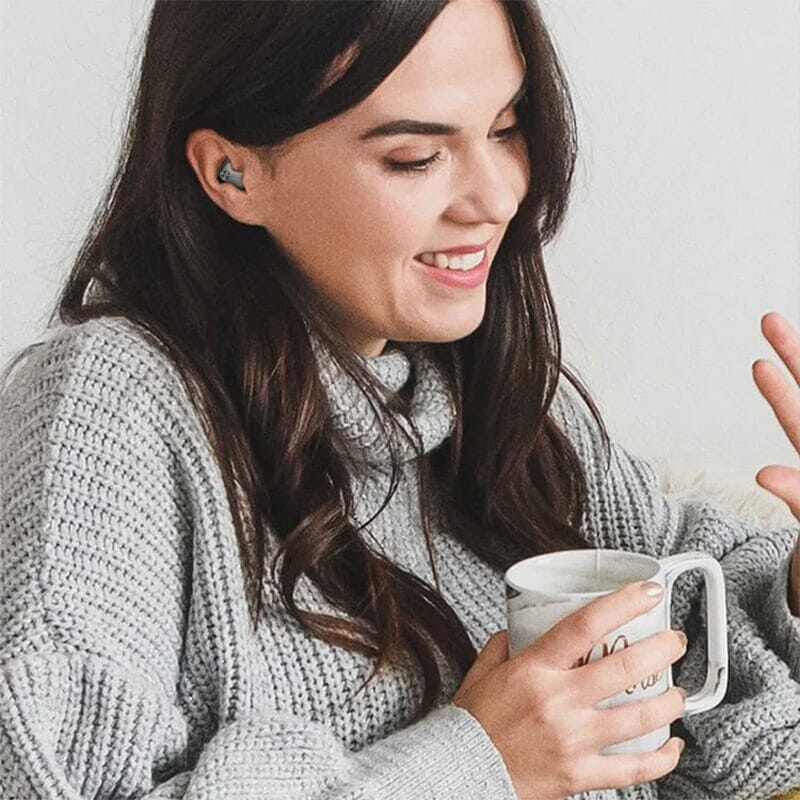 Wireless Earbuds for Sleeping, 1 cm and 0.08 oz Each | Flat Enough to Lie on Your Side | 24 Hours of Playtime, Bluetooth 5.3