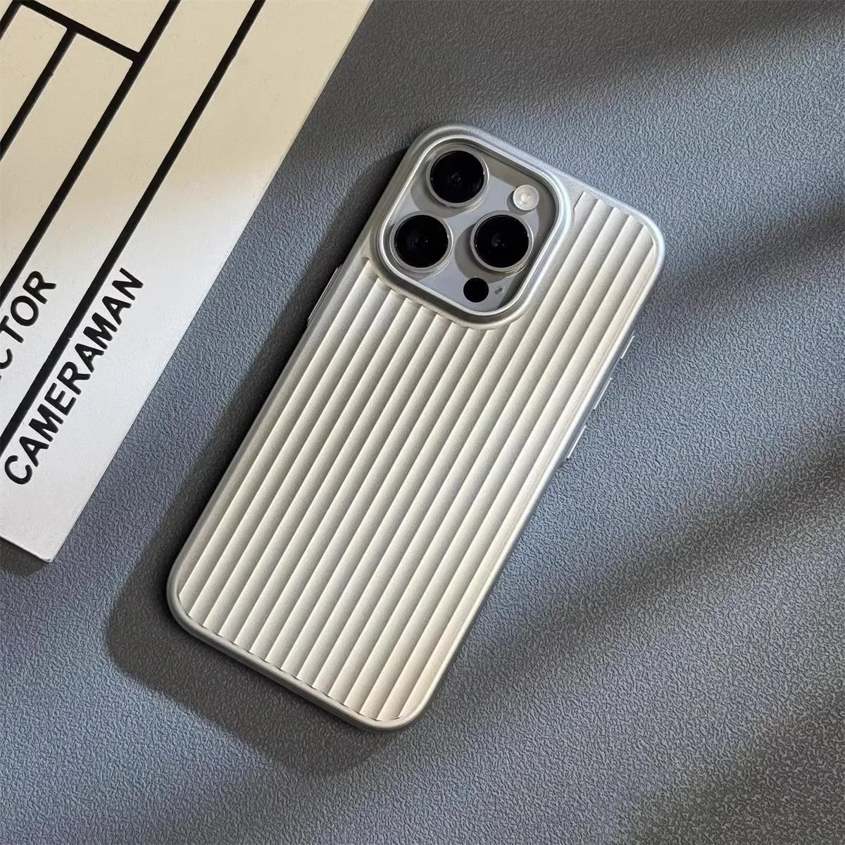Ultra Slim Shockproof Phone Case for iPhone 13 to 16 Pro Max | Ribbed Grip Back with Raised Camera Edges