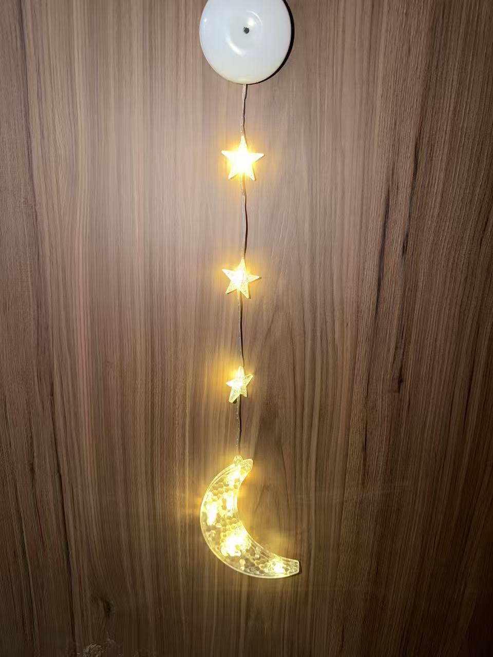 LED Christmas Window Lights with Suction Cup and Timer