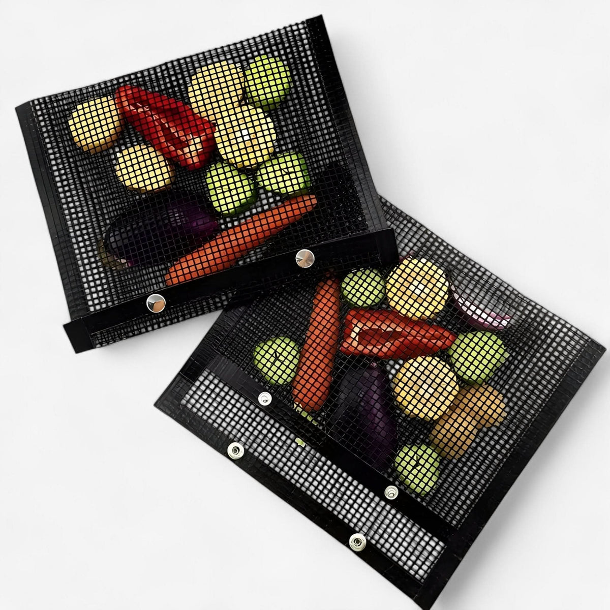 Reusable Non-Stick BBQ Grill Mesh Bag | Mesh Design for Even Heat Circulation | Keeps Small Food Items Contained
