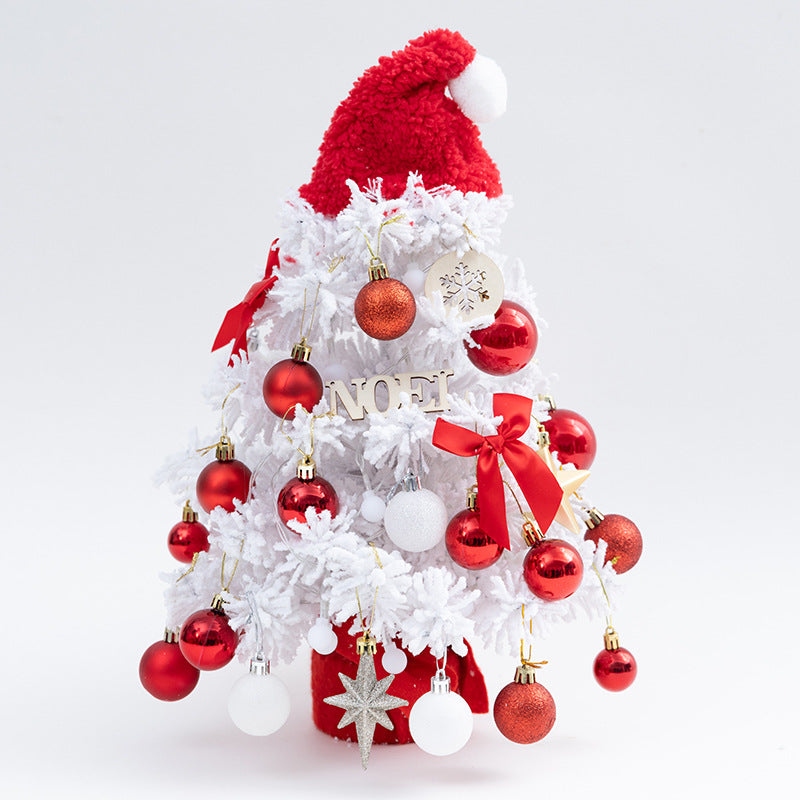 Mini Tabletop Artificial Christmas Tree with Ornaments, 50 cm