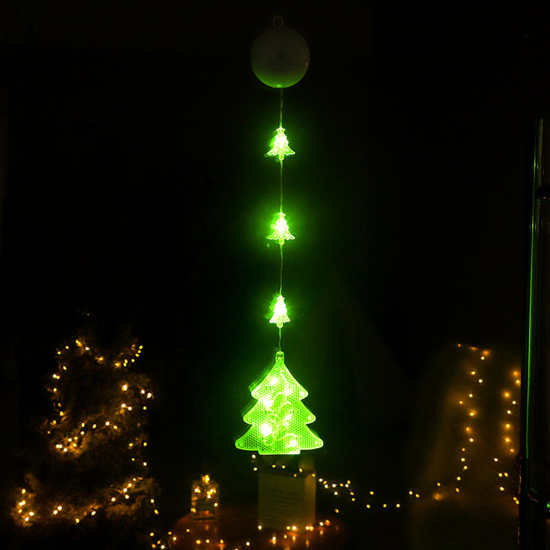 LED Christmas Window Lights with Suction Cup and Timer