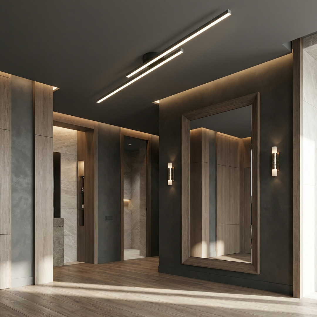 Modern Aluminum LED Ceiling Light | Slim Circular Design | Consistent Illumination for Living Rooms and Bedrooms