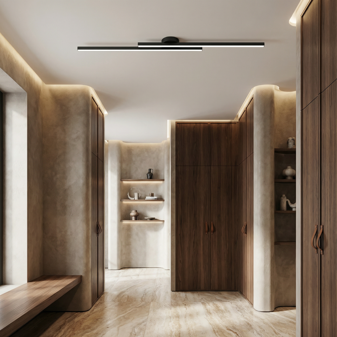 Modern Aluminum LED Ceiling Light | Slim Circular Design | Consistent Illumination for Living Rooms and Bedrooms
