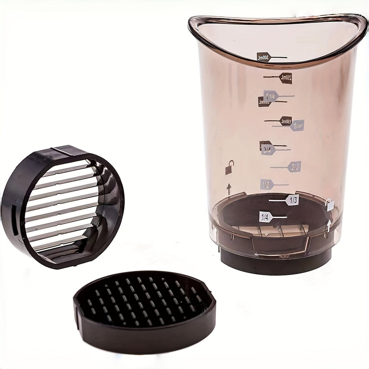 3-in-1 Manual Cutter and Chopper with Carbon Steel Blades | Compact Kitchen Gadgets for Slicing | Dishwasher Safe