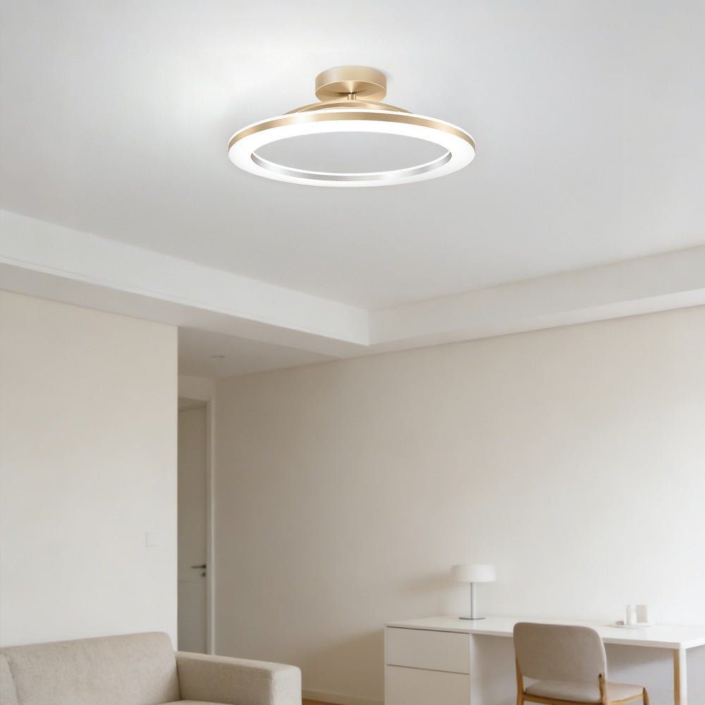 Modern LED Ceiling Light | 3 Sizes and 3 Finishes Available | Flush Mount with Cool, Warm, or 3-Color Switch