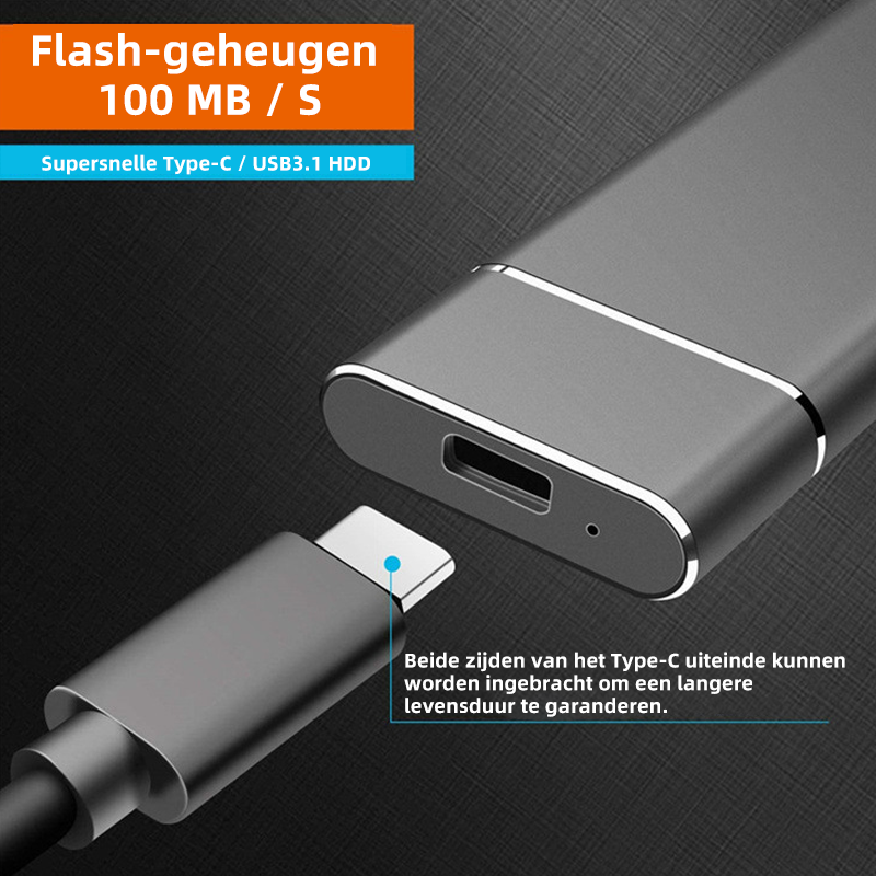 64 GB Portable External Hard Drive for Backup | Works with Windows, macOS and Linux | Ultra Thin Case in Four Colors