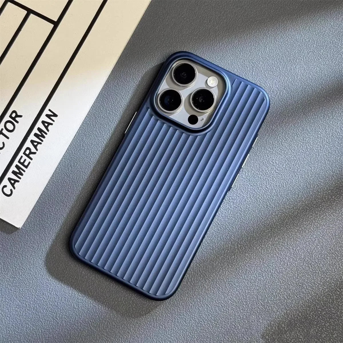 Ultra Slim Shockproof Phone Case for iPhone 13 to 16 Pro Max | Ribbed Grip Back with Raised Camera Edges