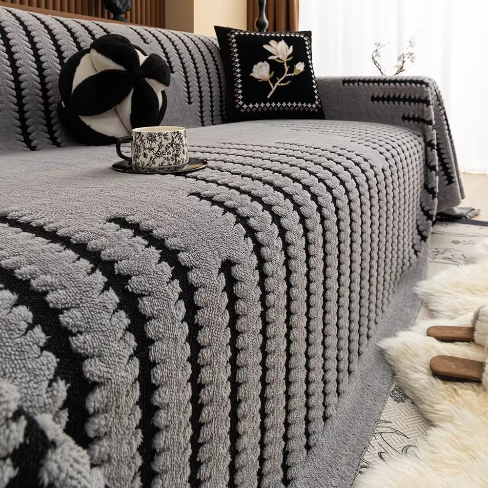 Plush Tufted Sofa Cover | Textured Slipcover Design | A Soft, Refreshed Look for Any Sofa