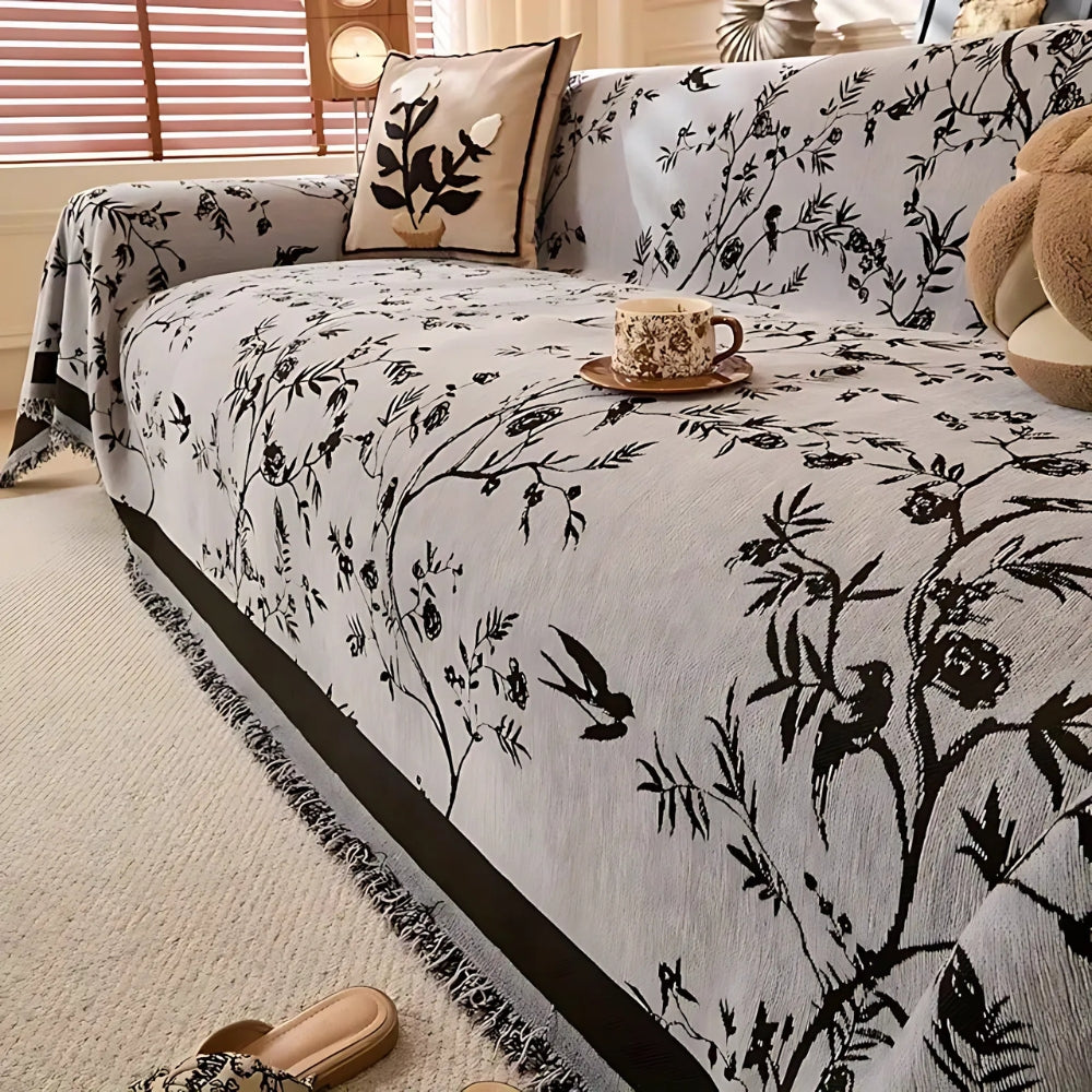 Chenille Sofa Cover Slipcover | Soft Textured Layer | Everyday Protection with a Cozy Feel