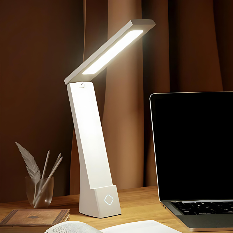 Foldable LED Table Lamp with Touch Control | Adjustable, Space-Saving Design | Flexible Lighting for Desks and Workspaces