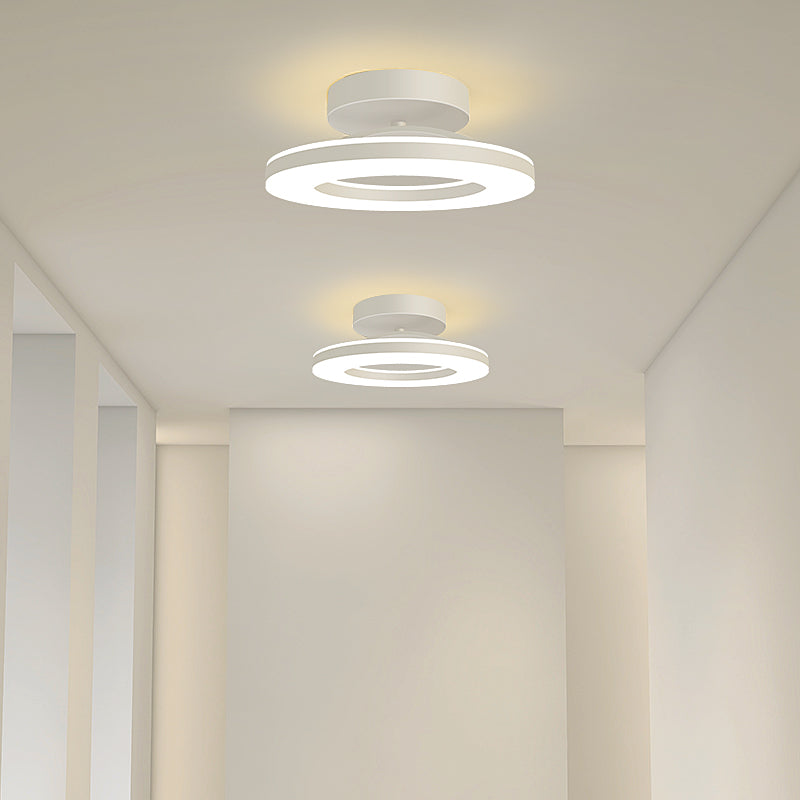 Modern LED Ceiling Light | 3 Sizes and 3 Finishes Available | Flush Mount with Cool, Warm, or 3-Color Switch