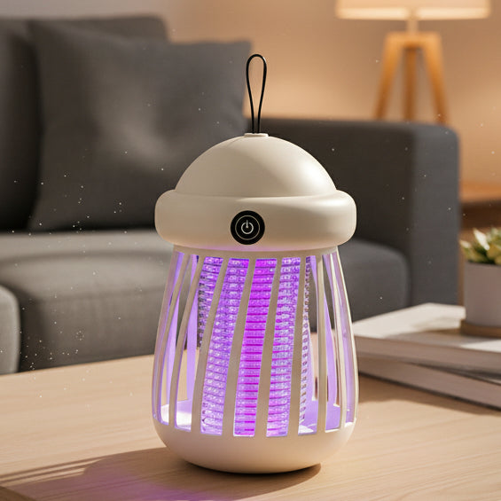 UV Mosquito Killer with 3000V Electric Grid | Rechargeable, Chemical-Free | Quiet Indoor &amp; Outdoor Protection