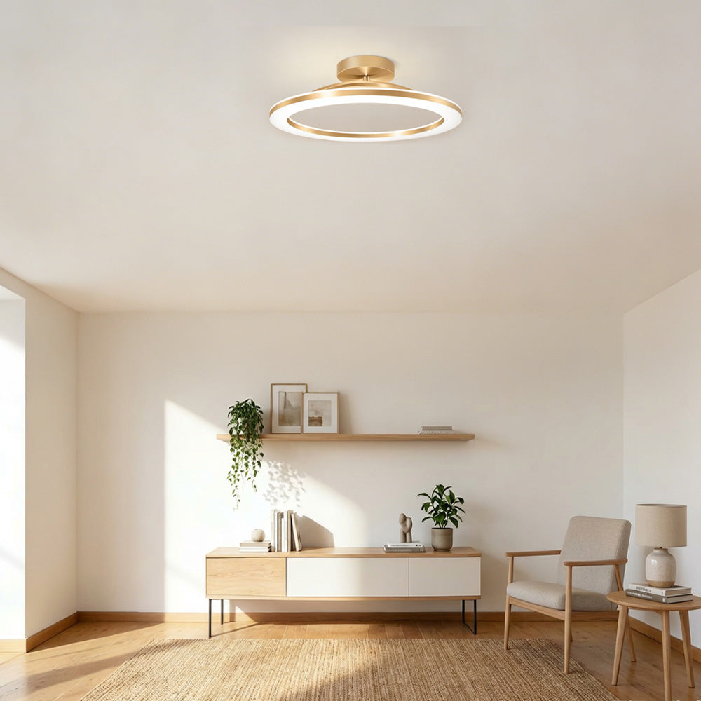 Modern LED Ceiling Light | 3 Sizes and 3 Finishes Available | Flush Mount with Cool, Warm, or 3-Color Switch