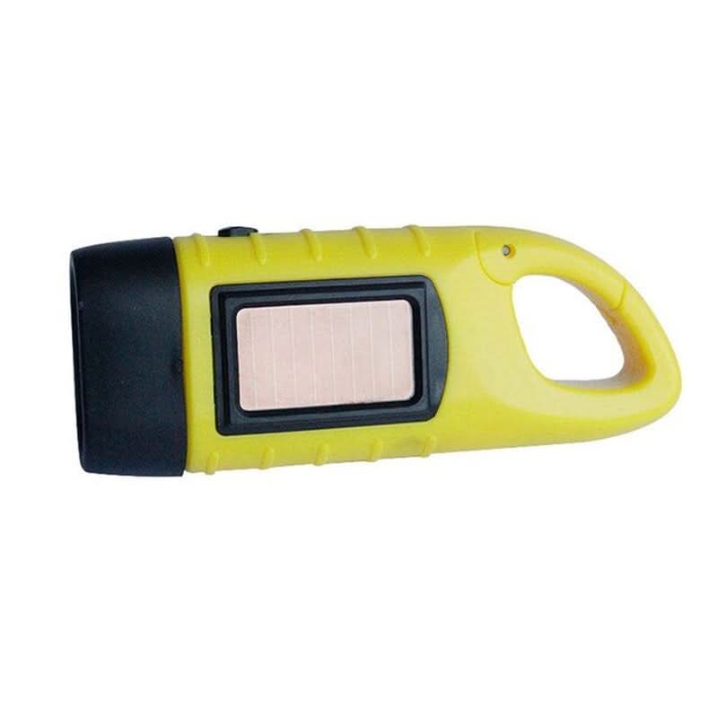 Hand Crank and Solar LED Flashlight | Charges Without Electricity | Reliable Portable Light for Camping and Emergencies