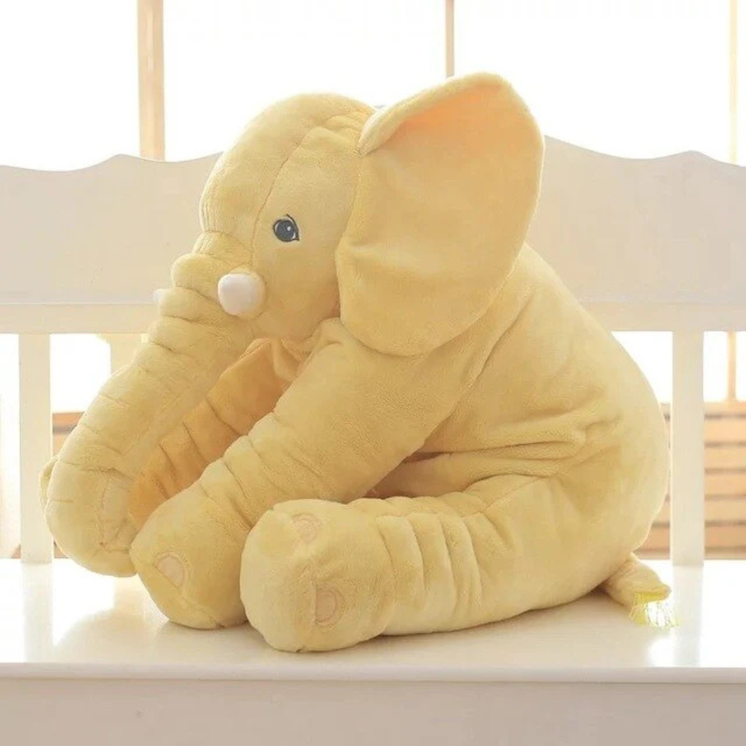 Plush Elephant Cushion with Soft Filled Interior | Lightweight Design | Decorative Pillow for Sofas, Beds, and Chairs