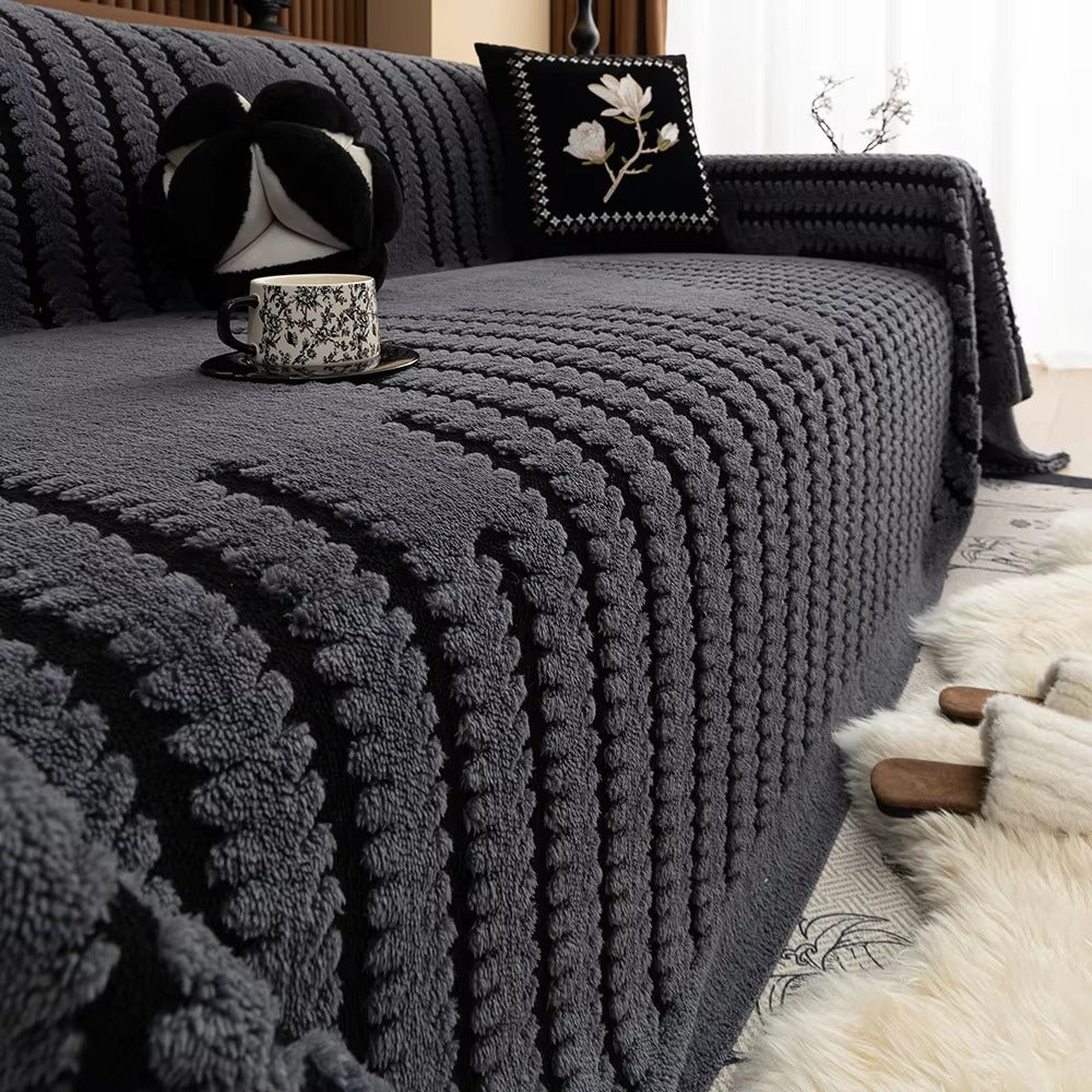 Plush Tufted Sofa Cover | Textured Slipcover Design | A Soft, Refreshed Look for Any Sofa