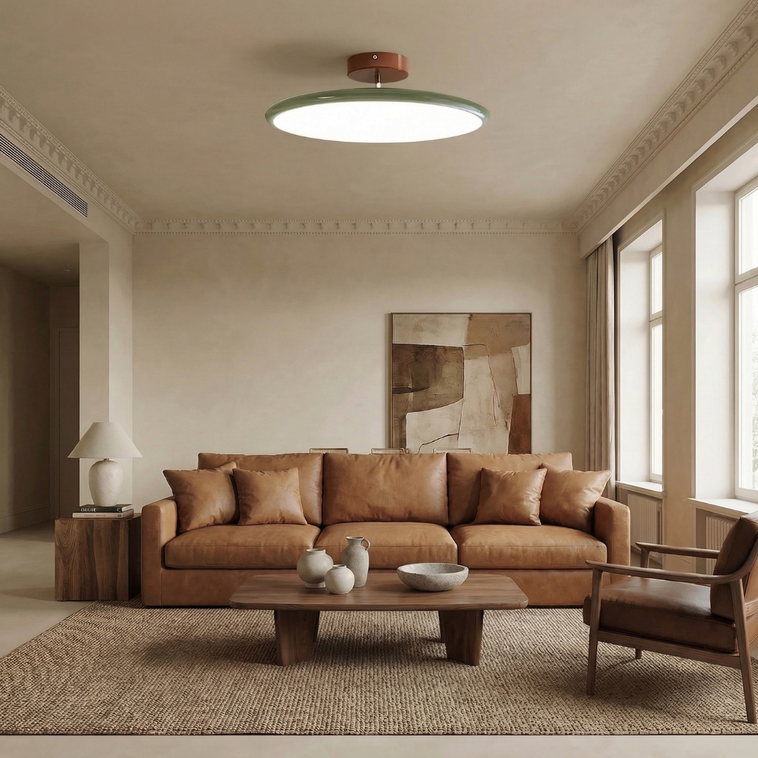 Modern Acrylic LED Ceiling Light | Circular Flush Mount Design | Even, Glare-Free Illumination for Any Room