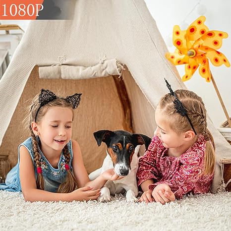 1080p Mini Security Camera for Indoor Use | Wireless Wifi Setup with App Control | Clear Live View Day and Night