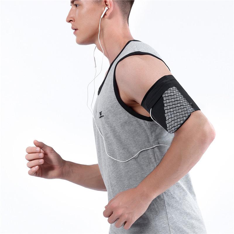 Running Armband Phone Pouch for Keys and Cards | Stretch Sleeve with a Side Opening | Wear on the Arm or Wrist in S to L