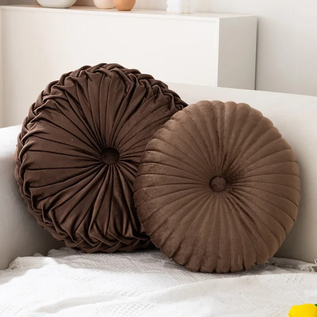 Plush Throw Pillow with Hidden Zipper | Soft Decorative Design | Easy Access to Filling for Sofas and Beds