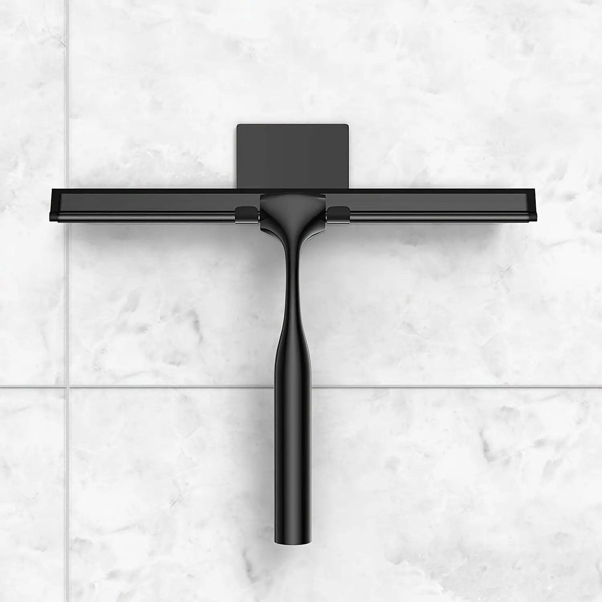 Shower Squeegee with a Wall Mount for Glass, Tiles and Mirrors | Wipes Streak Free and Stores Out of the Way | Two Colors