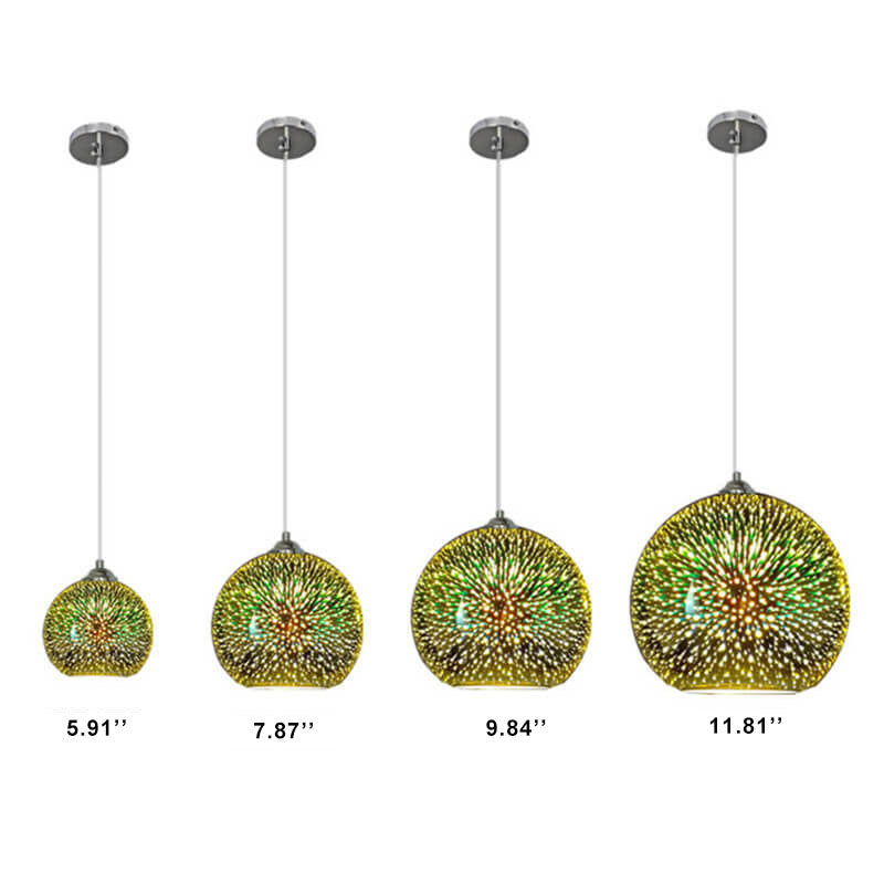 3D Firework Pendant Light | Layered Colorful Design | A Bold Ceiling Statement for Living Rooms and Dining Areas