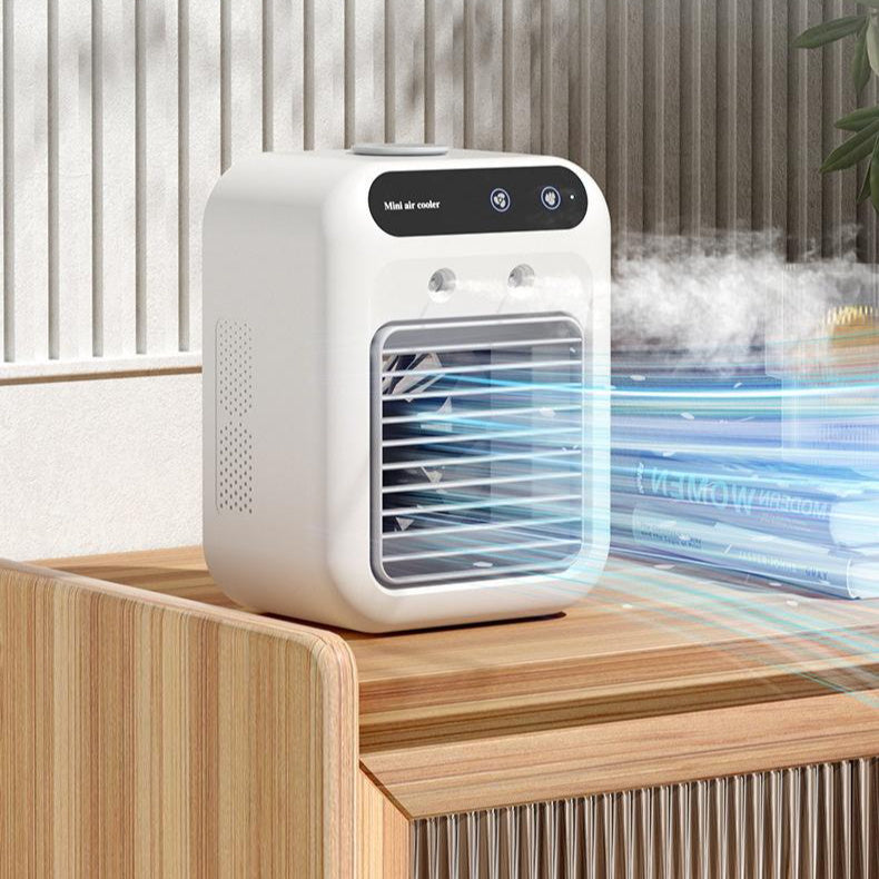 Portable Mini Air Cooler with Evaporative Cooling System | USB Powered | Quiet Operation for Desk or Bedside Use