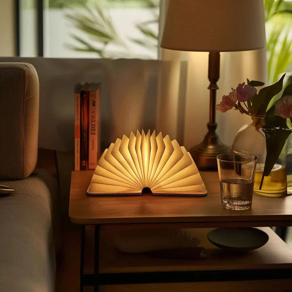 Rechargeable LED Book Lamp | Foldable, Wireless Design | Flexible Lighting for Desks and Bedside Tables