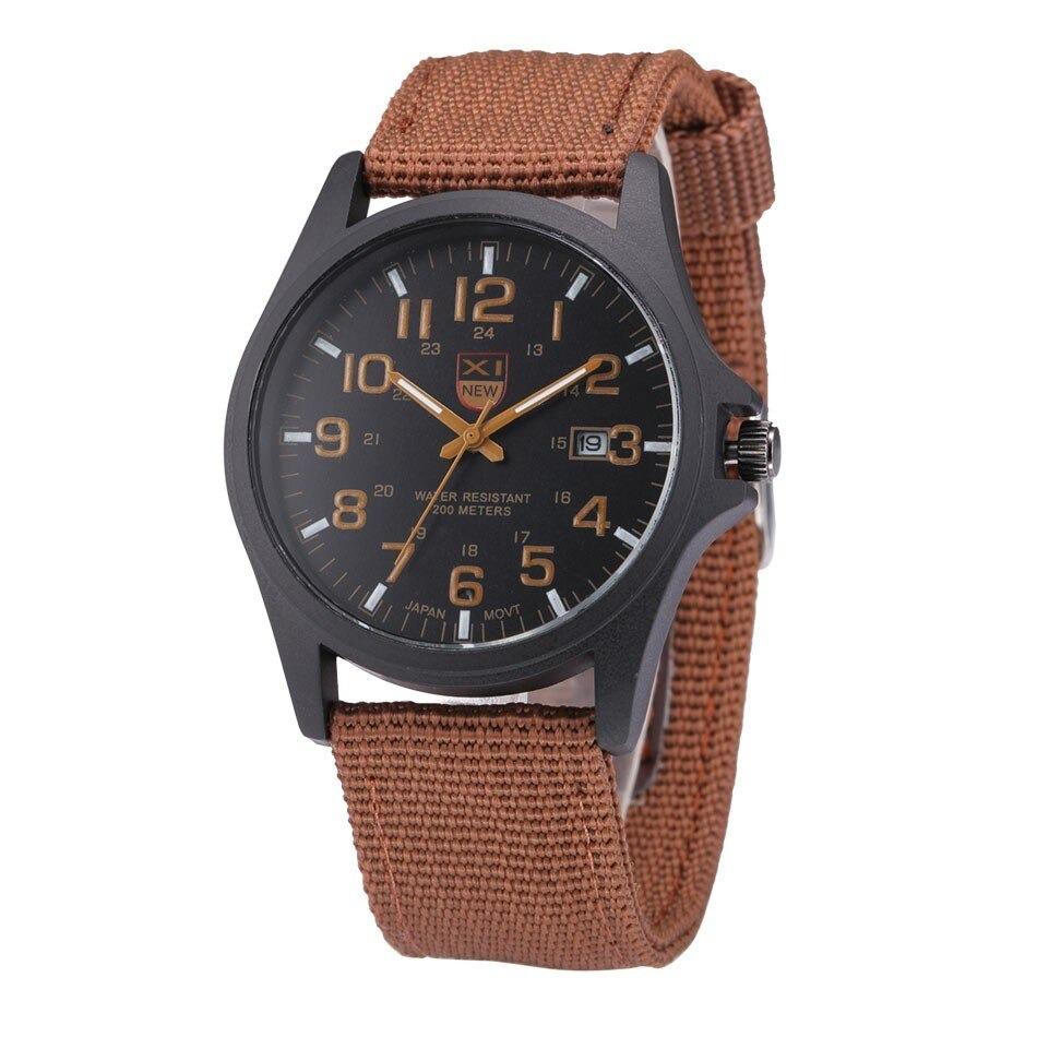 Tactical Military Style Waterproof Watches for Men | Stainless Steel Case on a Silicone Strap, Stopwatch and Date