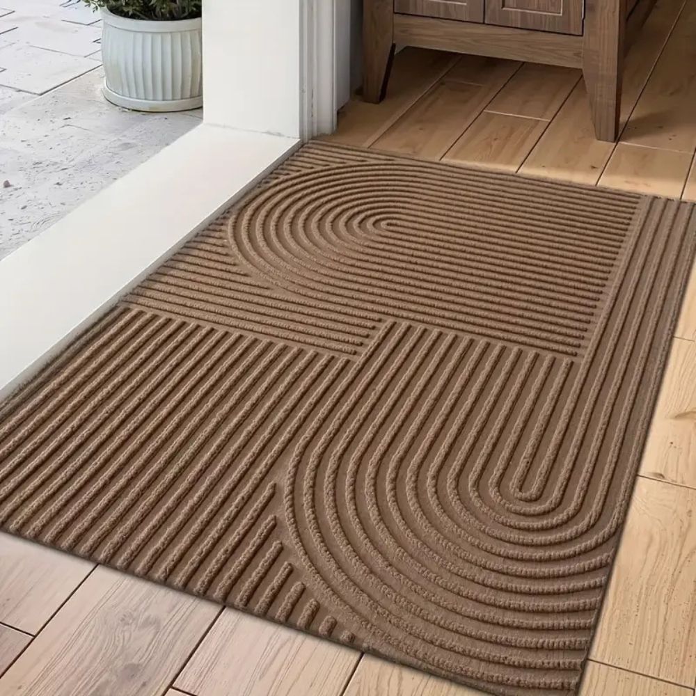 Thread Door Mat with Textured Surface | Durable for Daily Foot Traffic | Defines Any Entryway Floor Space