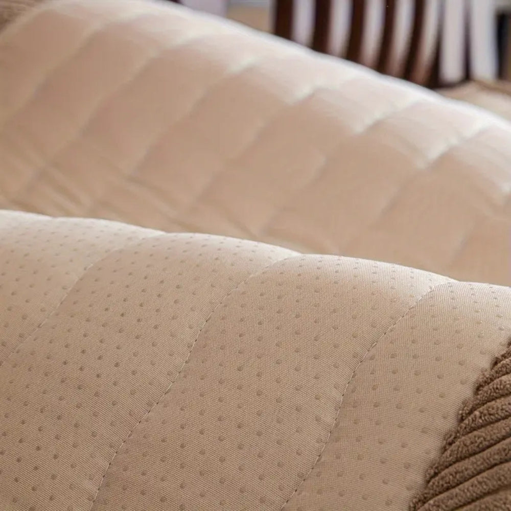Thick Plush Sofa Cover Slipcover | Full Coverage, Soft Layer | Refreshes and Protects Your Seating