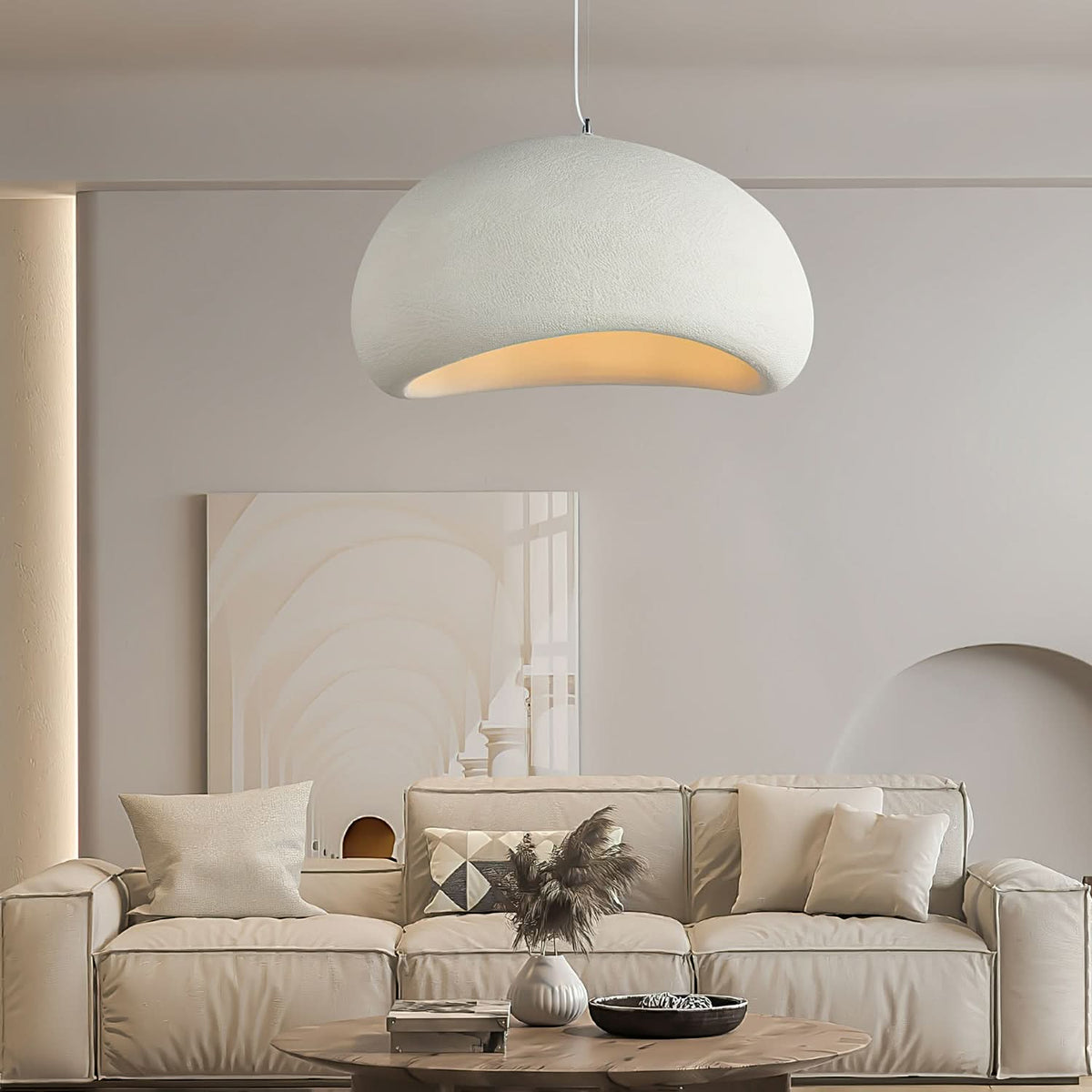 CASALIGHT - Modern Dimmable Pendant Light for Stylish Living Spaces - White