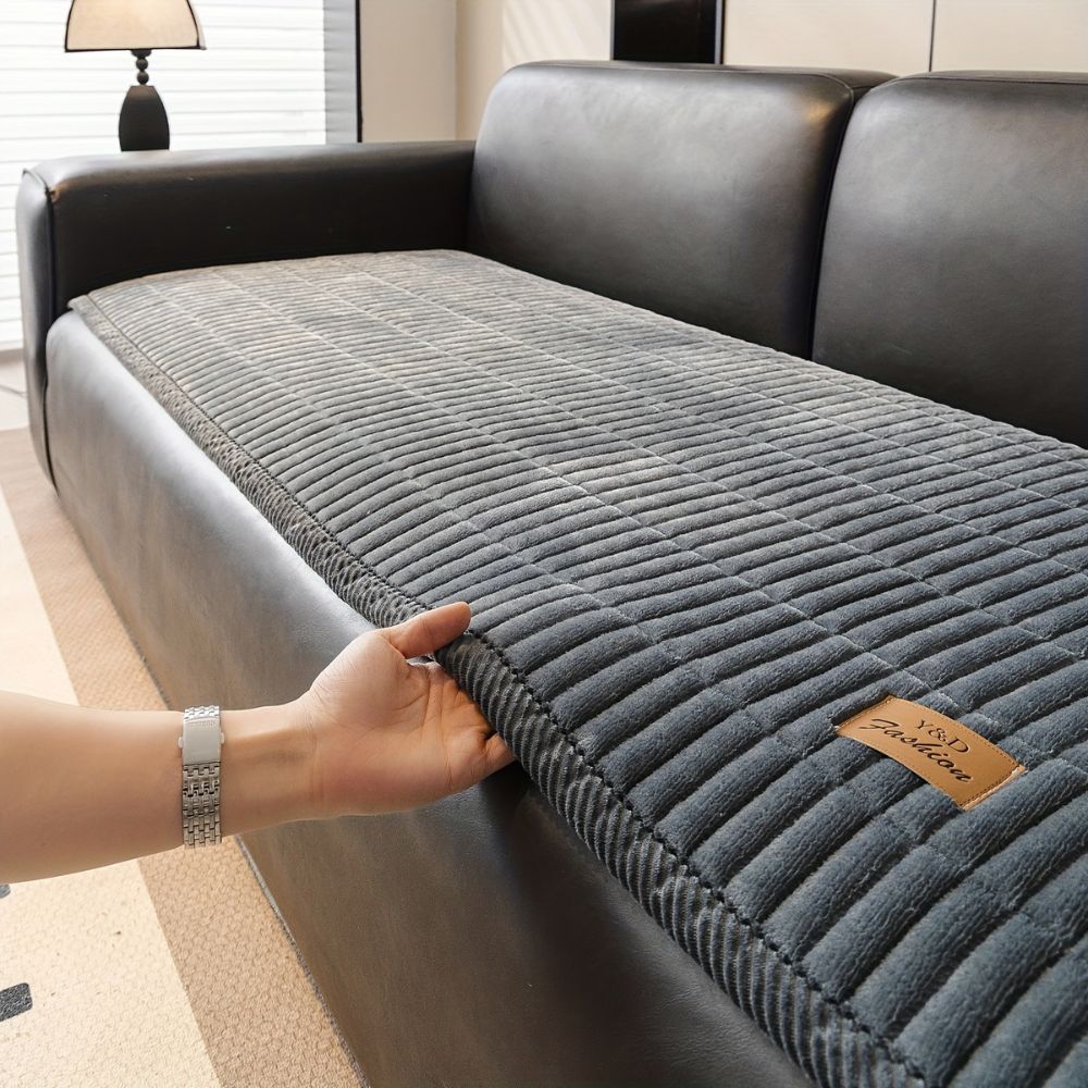 Quilted Sofa Cushion Cover Protector | Removable, Easy-to-Fit Design | Guards Against Everyday Wear