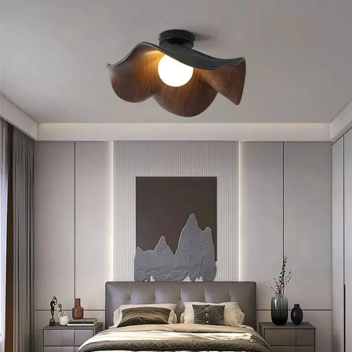 Ceiling Light with Resin Shade and Metal Frame | Soft Diffused Lighting | For Dining Rooms, Living Rooms, and Kitchens