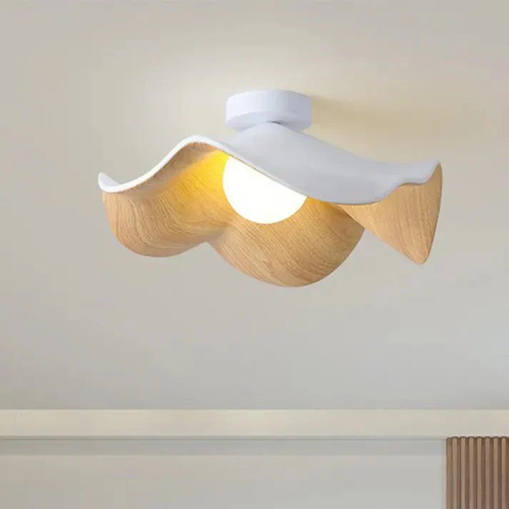 Ceiling Light with Resin Shade and Metal Frame | Soft Diffused Lighting | For Dining Rooms, Living Rooms, and Kitchens