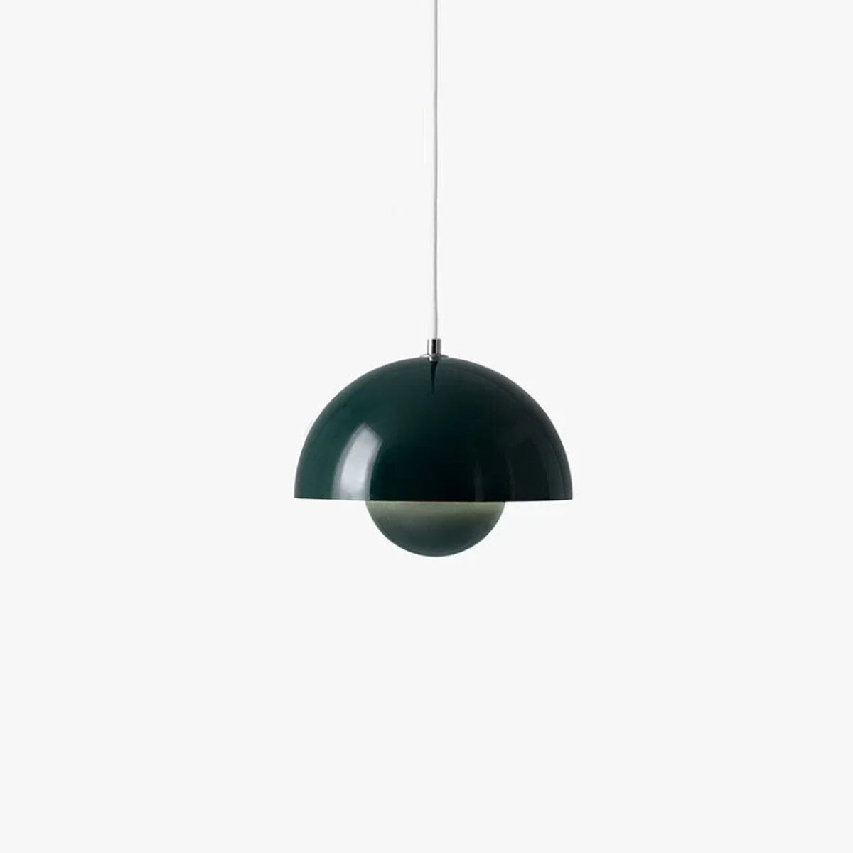 Danish Flower Pendant Light | Layered Metal Shade Design | Available in White, Green, or Pink