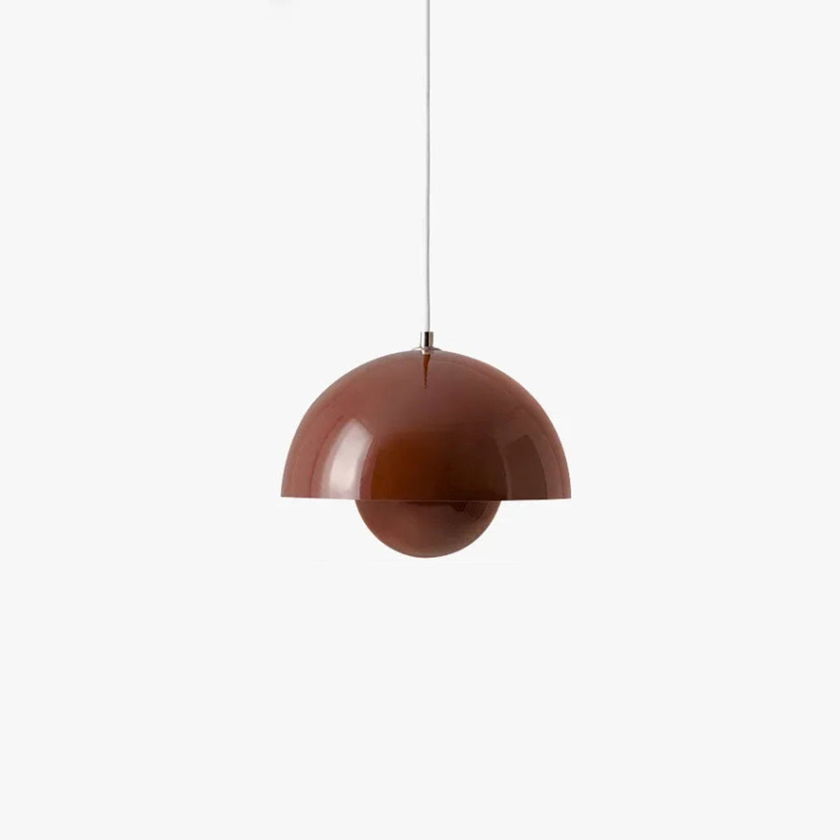 Danish Flower Pendant Light | Layered Metal Shade Design | Available in White, Green, or Pink