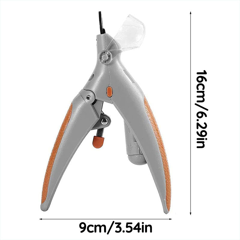Dog Nail Cutter with LED Light and a Clear Magnifying Cap | Shows the Quick So You Do Not Cut Too Short | Also for Cats and Small Pets