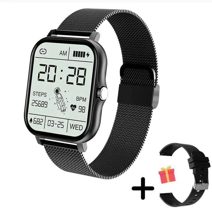 Smart Watch with Heart Rate Step and Sleep Tracking | Bluetooth Call and App Alerts | 240 Hour Battery Life