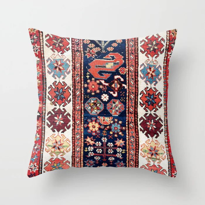 Decorative Pillow Covers in a Bohemian Moroccan Print | Hidden Zip Closure in Four Square Sizes | 22 Patterns for Sofa or Bed