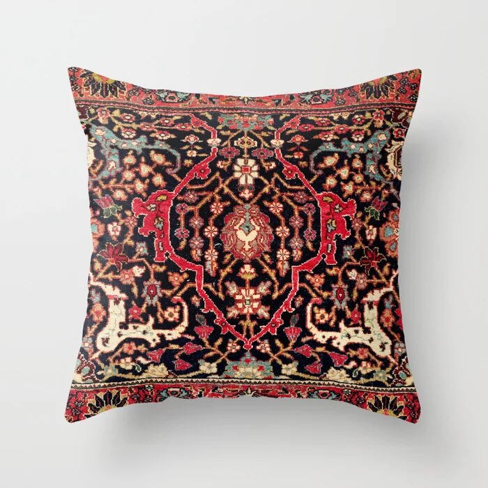 Decorative Pillow Covers in a Bohemian Moroccan Print | Hidden Zip Closure in Four Square Sizes | 22 Patterns for Sofa or Bed