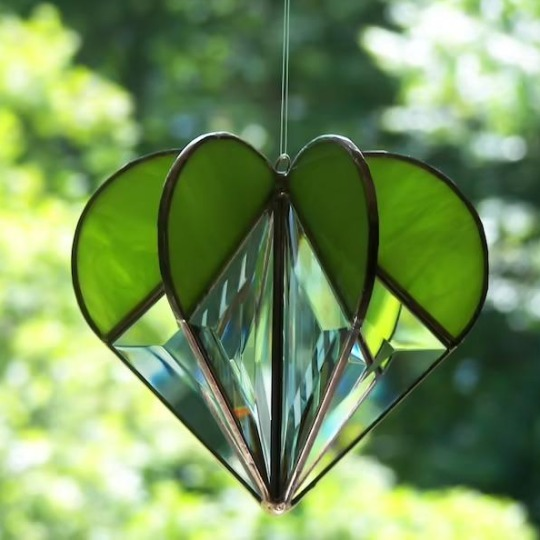 Handmade Heart Acrylic Sun Catcher Decoration
