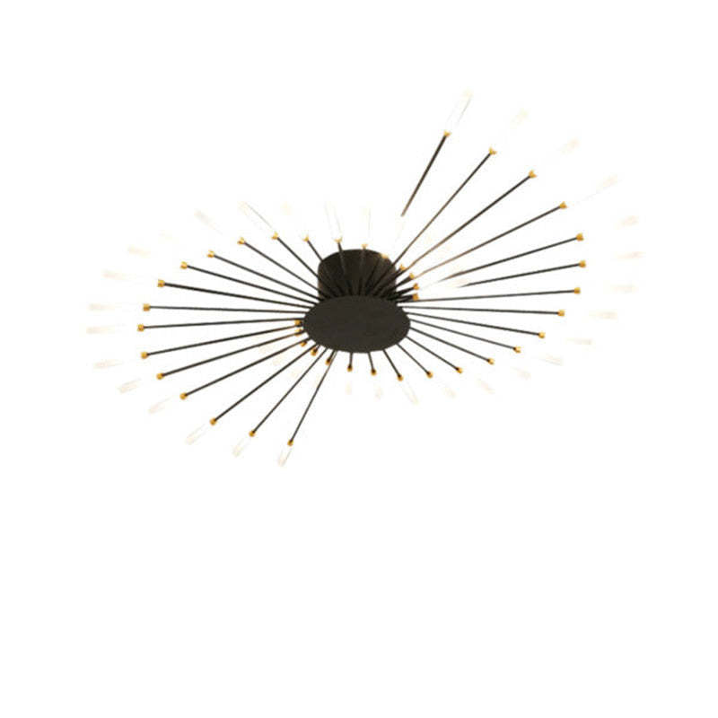 Fireworks-Style LED Ceiling Light | Multi-Arm Radiating Design | Available in Black or Gold Finishes