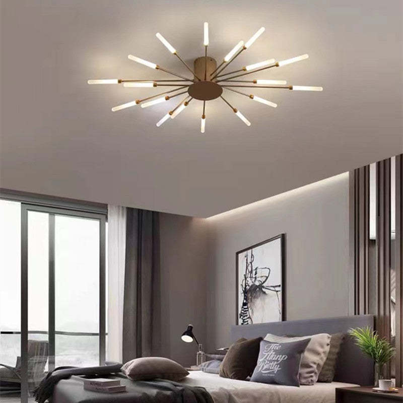Fireworks-Style LED Ceiling Light | Multi-Arm Radiating Design | Available in Black or Gold Finishes